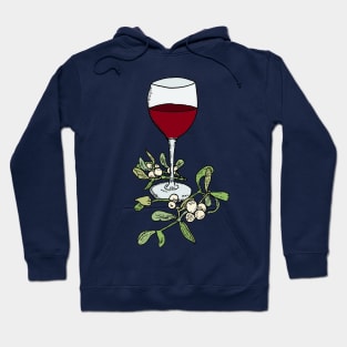 Mistletoe and wine Hoodie